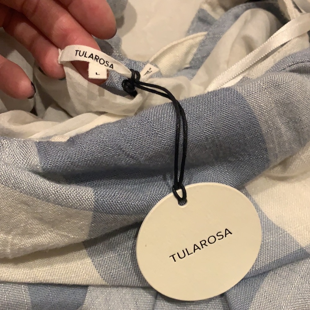 TULAROSA HOLDEN DRESS IN BLUE COTTAGE - Picture 4 of 10
